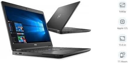 Dell Latitude 5580 / 15.6" / Black / Intel Core i5-7300U / 7th Gen / 8GB RAM / 256GB SSD / Non-Touch / English Keyboard / Windows 11 4