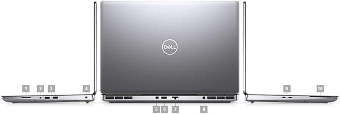 Dell Precision 7550 / 15.6" / Black / Intel Core i7-10750H / 10th Gen / 32GB RAM / 1TB SSD / NVIDIA RTX / Non-Touch / English Keyboard / Windows 11 Pro 6
