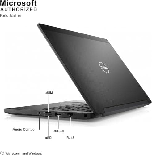 Dell Latitude 7280 / 12.5" / Black / Intel Core i5-7300U / 7th Gen / 8GB RAM / 256GB SSD / Non-Touch / English Keyboard / Windows 11 Pro 7