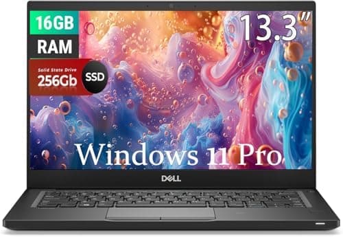 Dell Latitude 7390 / 13.3" / Black / Intel Core i5-8350U / 8th Gen / 16GB RAM / 256GB SSD / Non-Touch / English Keyboard / Windows 11 Pro 2