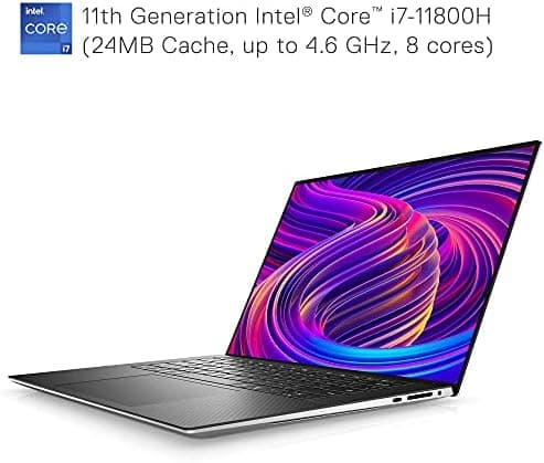 Dell Xps 15 9510 / 15.6" / Silver / Intel Core i7-11800H / 11th Gen / 16GB RAM / 512GB SSD / Non-Touch / English Keyboard / Windows 10 Home 3