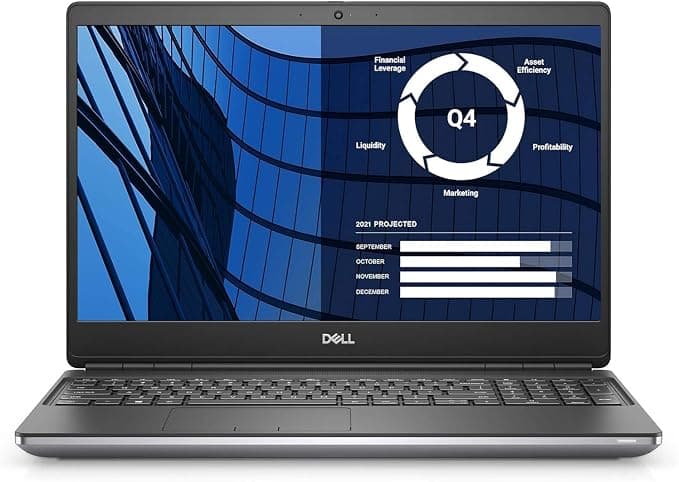 Dell Precision 7550 Workstation Laptop PC, Fhd Non-Touch / 15.6" / Silver / Intel Core i7-10850H / 10th Gen / 32GB RAM / 512GB SSD / Non-Touch / English Keyboard / Windows 1