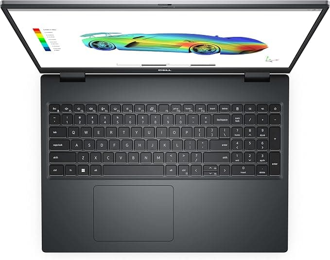 Dell Precision 7670 Workstation Laptop (2022) / 16" / Silver / Intel Core i7-12850HX / 12th Gen / 32GB RAM / 512GB SSD / Touchscreen / English Keyboard / Windows 11 Pro 1