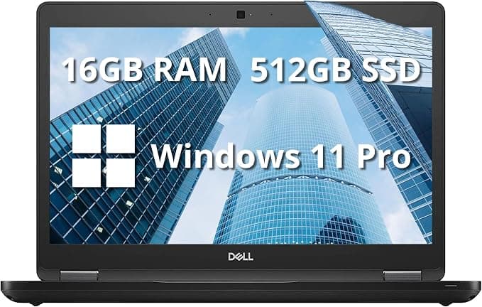 Dell Latitude 5490 / 14" / Black / Intel Core i5 / 8th Gen / 16GB RAM / 512GB SSD / Non-Touch / English Keyboard / Windows 11 Pro 1
