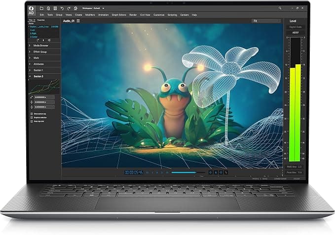 Dell Precision 5570 / 15.6" / Silver / Intel Core i7-12800H / 12th Gen / 16GB RAM / 512GB SSD / Nvidia RTX A1000 / Non-Touch / English Keyboard / Windows 11 Pro / Renewed / Excellent 1