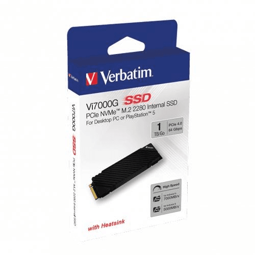 Verbatim Vi7000G Internal PCIe NVMe M.2 SSD 1TB for PC / PS5